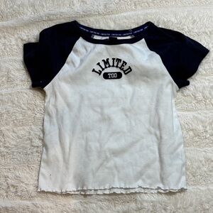 Limited Too Kids' Navy and White Short Sleeve Tee
